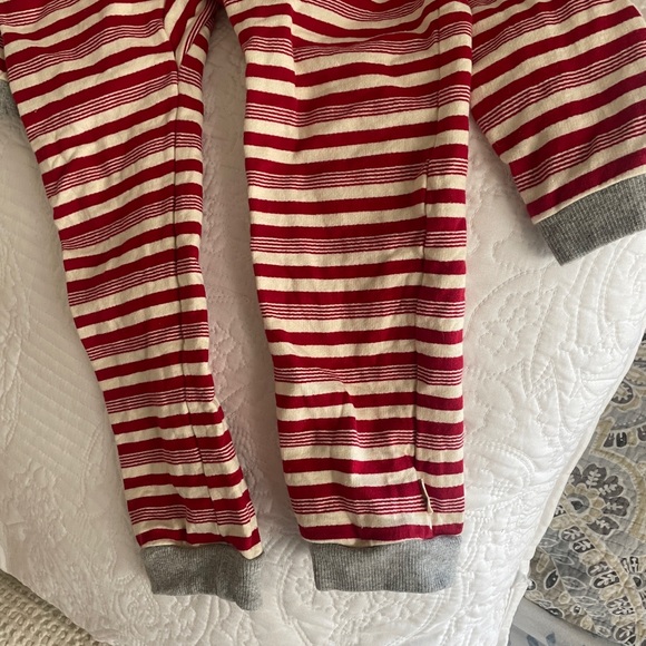 Burt's Bees Red and White Striped Pajamas - Picture 4 of 6